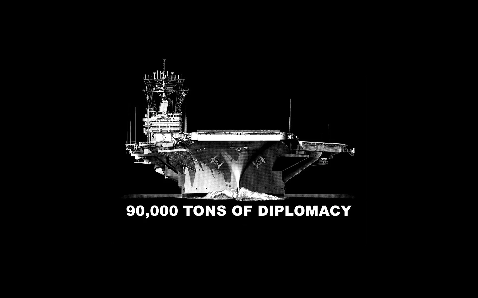 90 000, фон, тонн дипломатии, авианосец, оружие