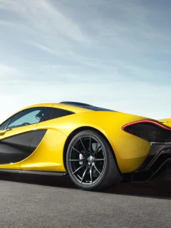 макларен, суперкар, mclaren, p1, желтый