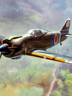 арт, японский, одноместный, kawasaki ki-100-iib