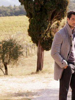 поле, дэвид ганди, модель, мужчина, дорога, david gandy
