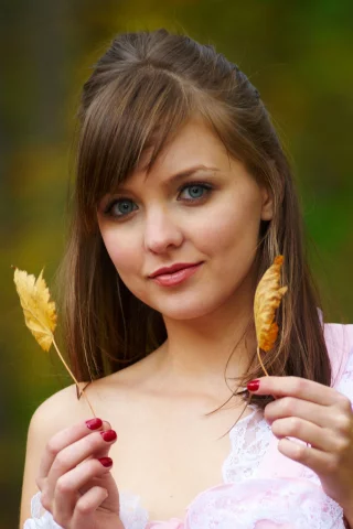 шатенка, лямка, эмили, сероглазая, девушка, взгляд, amelie