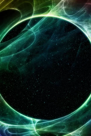sci fi, green star, lights, galaxy