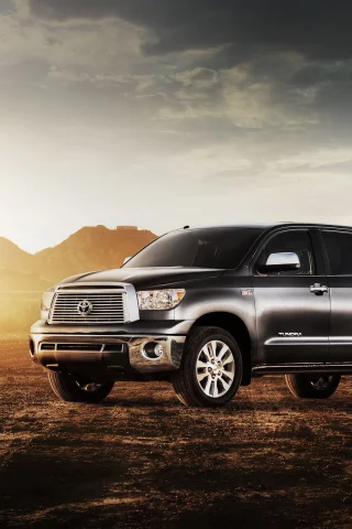тойота, пикап, пустыня, toyota tundra