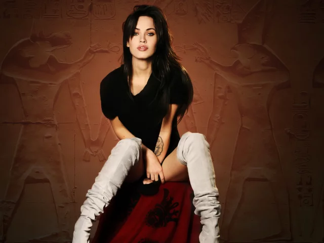 тату, сапоги, актриса, взгляд, мэйган фокс, megan fox