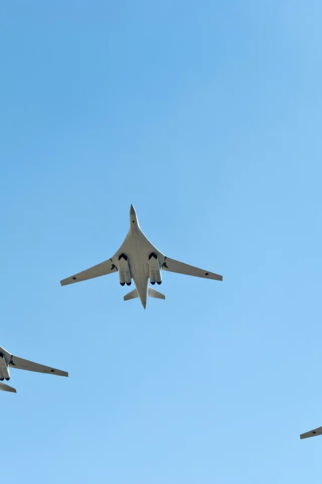 ту-160, самолёты, небо, три белых лебедя