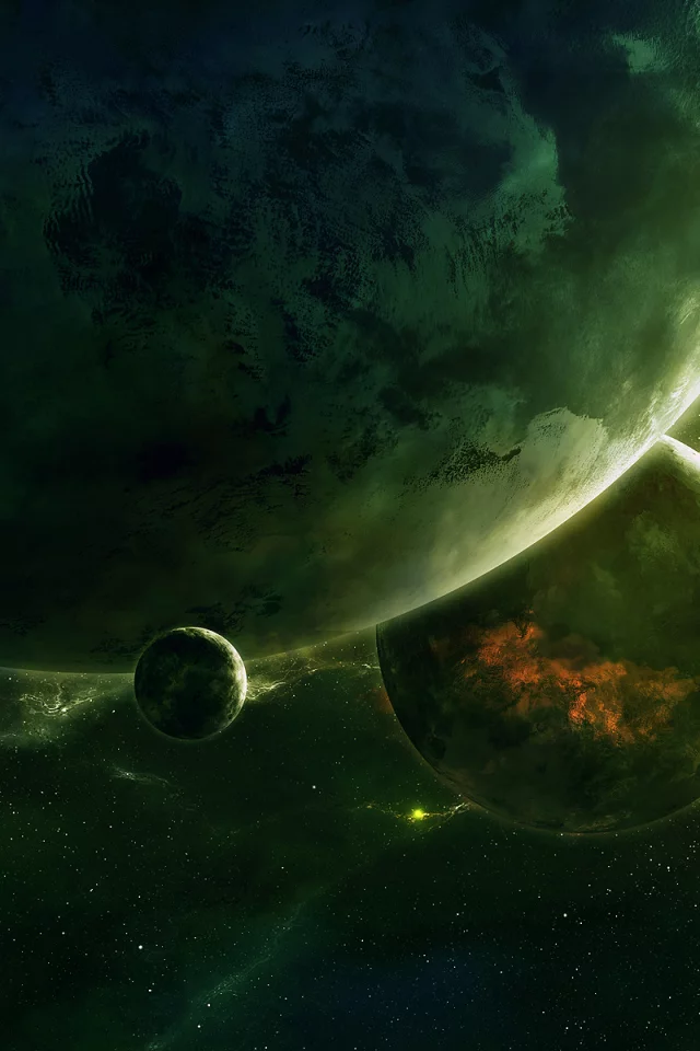 космос, арт, space, планеты, qauz