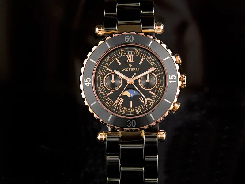 jack pierre, watch, black