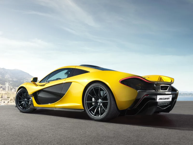 макларен, суперкар, mclaren, p1, желтый