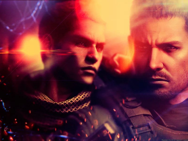 resident evil 6, обитель зла, chris redfield, крис редфилд, piers nivans