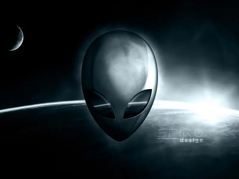 пришелец, космос, земля, alienware