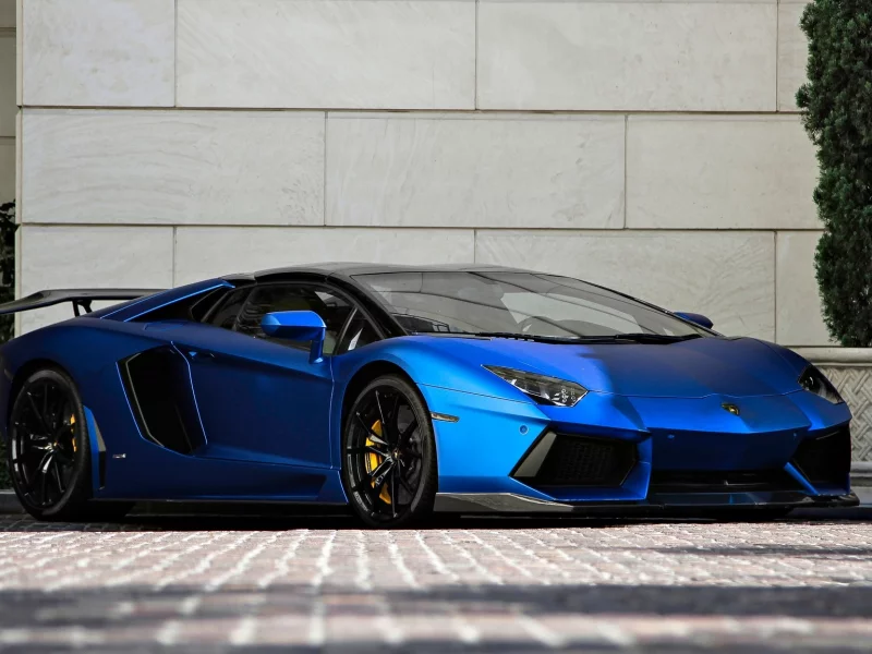 roadster, lp700-4, matte blue, lamborghini, aventador