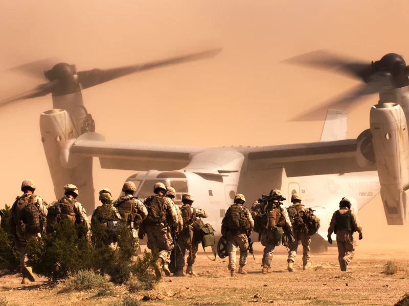 солдаты, bell v-22, osprey, конвертоплан, морская пехота