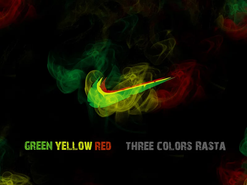 nike, спорт, зелёный, жёлтый, дым, анаша, rasta, ganga, найк