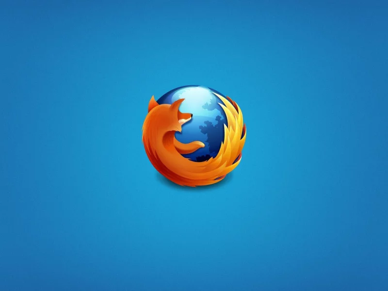 mozilla firefox, браузер, голубой фон