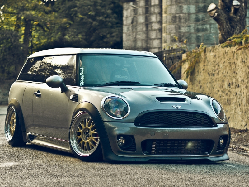 wallpapers, clubman, mini cooper, обоя, car, мини, купер, автомобиль, stance