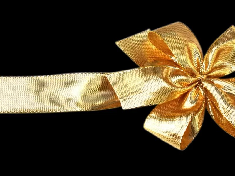 черный фон, бантик, christmas, праздник