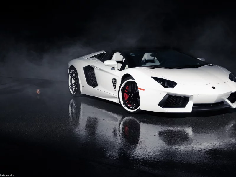 roadster, aventador, lamborghini, giovanna wheels, white