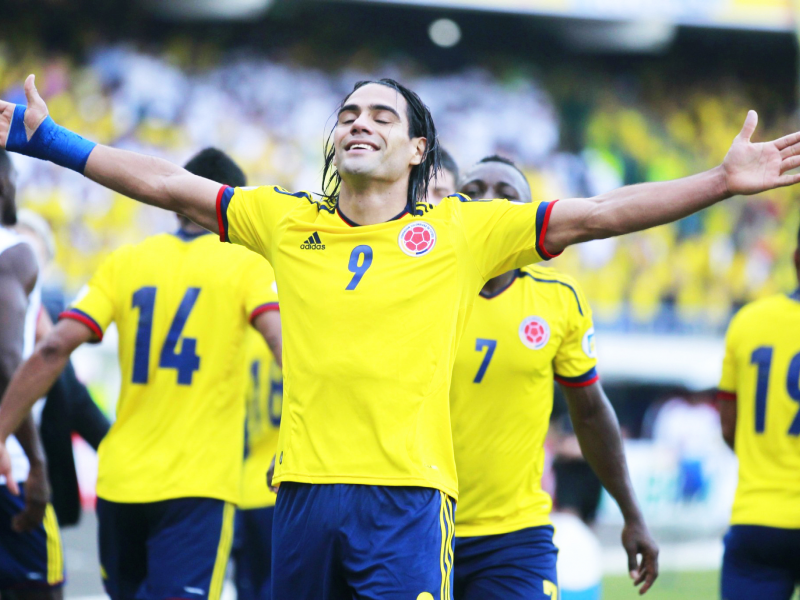 colombia, football, paraguay, goal, radamel falcao garcia, fifa world cup 2014, glory