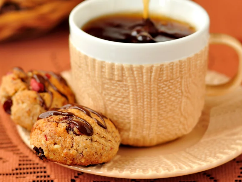 chocolate, cup, кофе, cookie, еда, чашка, печенье, dessert, десерт, coffee