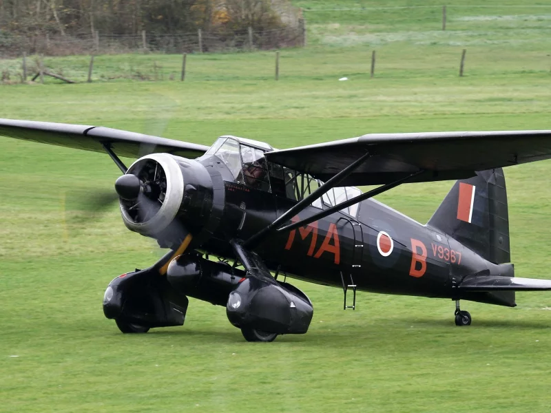 британский, поле, аэродром, lysander iiia