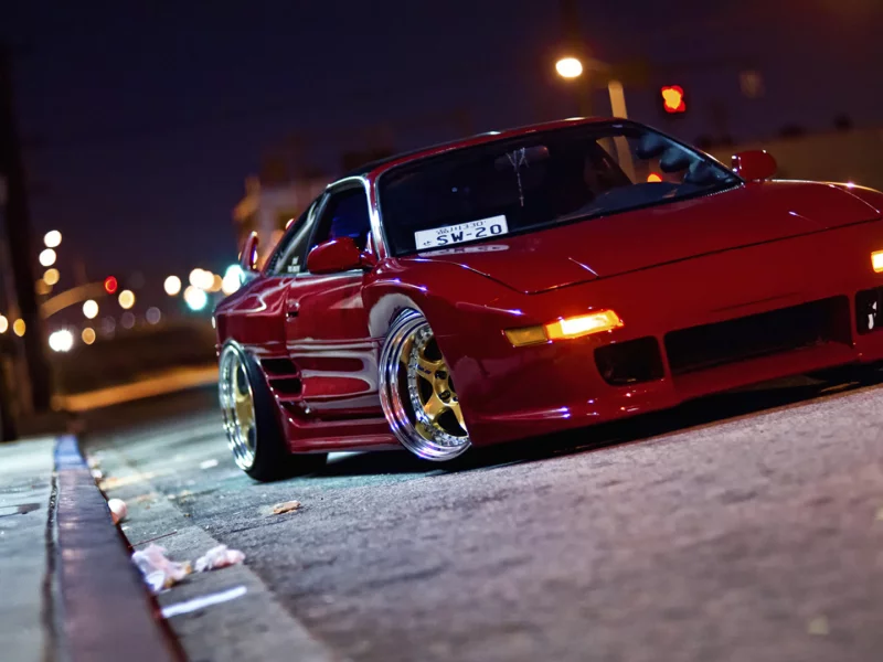 road, night, mr2, улица, тойота, lights, ночь, дорога, toyota