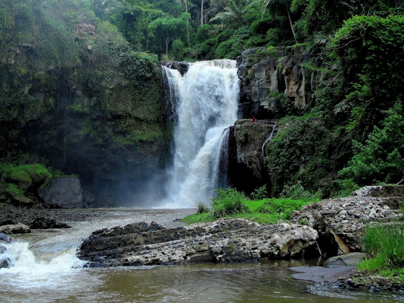 tegenungan waterfall, indonesia, скалы, bali, водопад, бали, индонезия