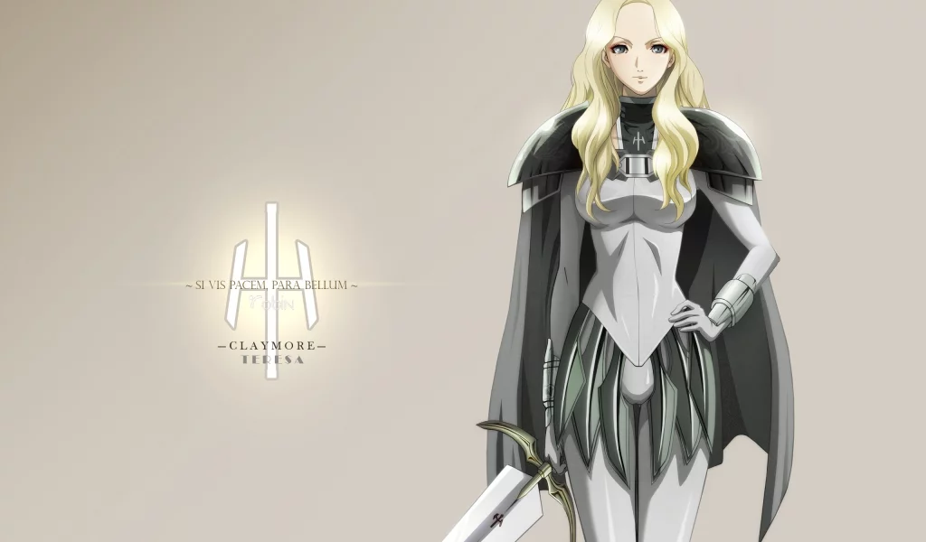 аниме, клеймор, девушка, доспех, claymore, teresa, воин, оружие