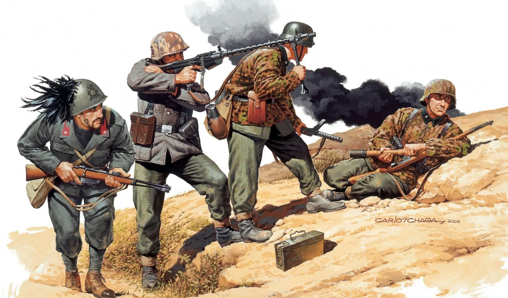 югославия, итальянские, солдаты, немецкие, 1944год, арт