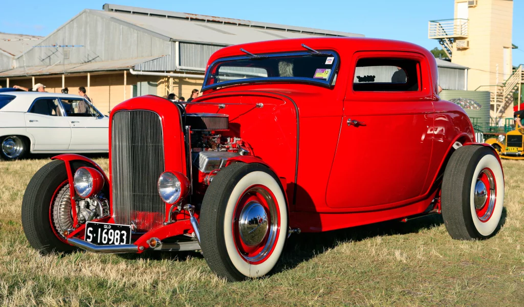 красный, rod, купе, род, форд, coupe, hot, 1932, ford, хот, at the twilight