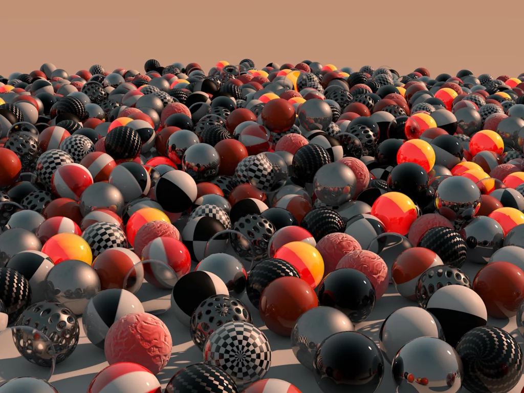 balls, 3d, dawn, colors