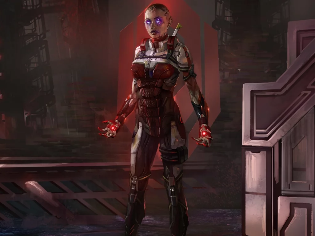 jack, art, subject zero, mass effect 3, phantom