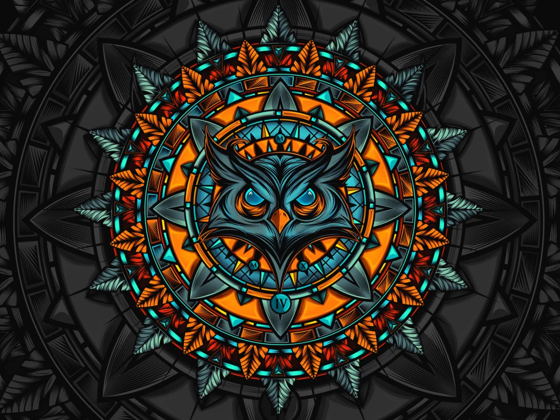 owl mandalathingy, тотем, сова, знак