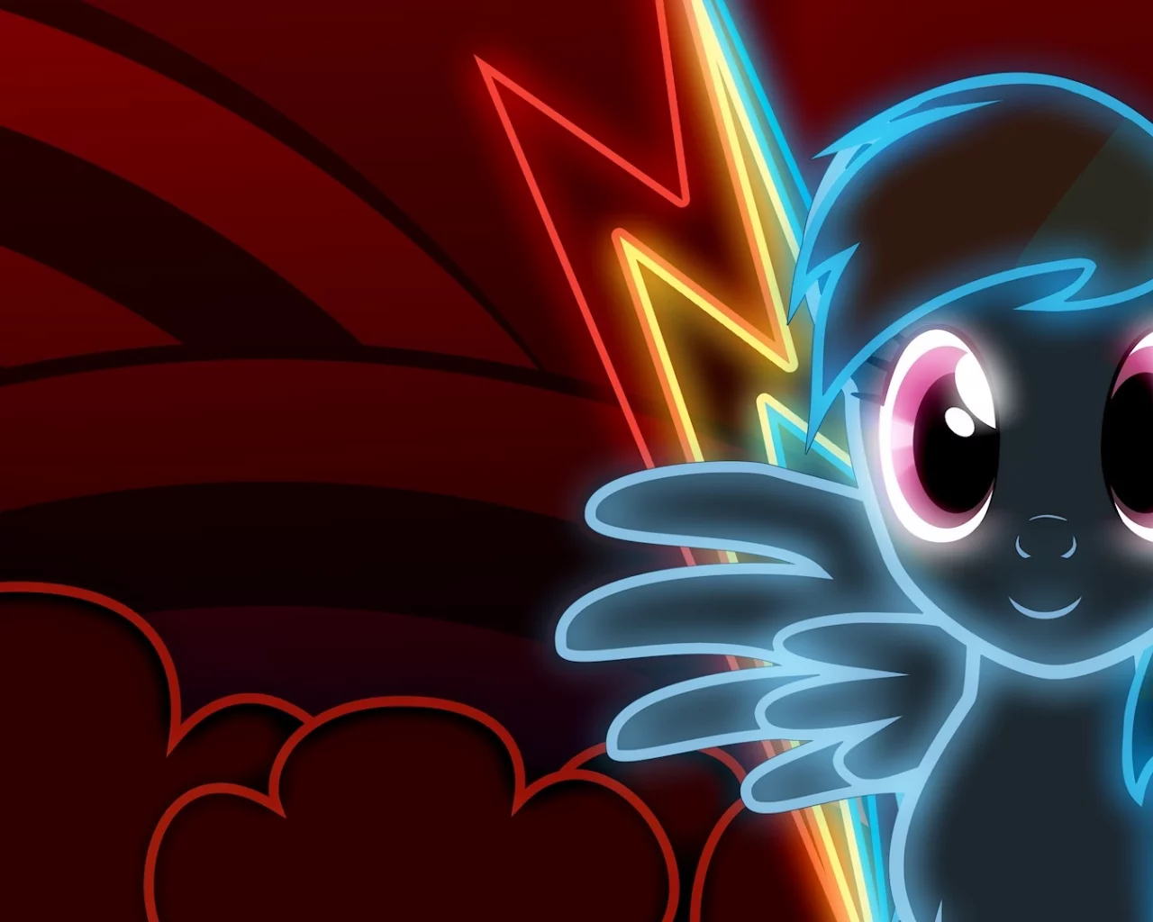 дэш, neon, dash, рэйнбоу, rainbow dash, неон, rainbow, mlp, my little pony