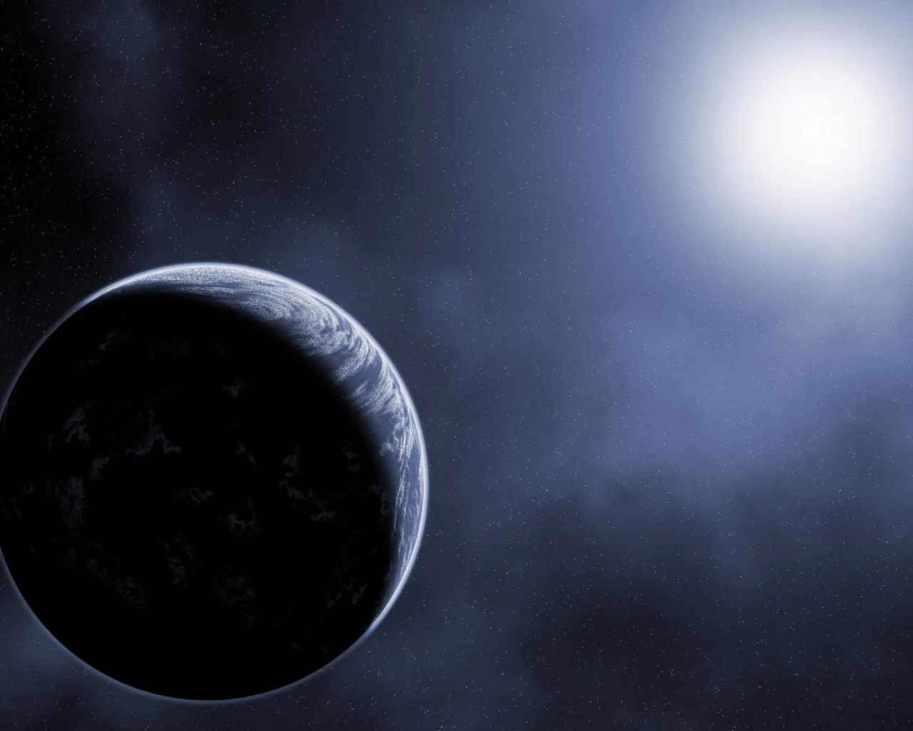 shadow, sci fi, stars, planets