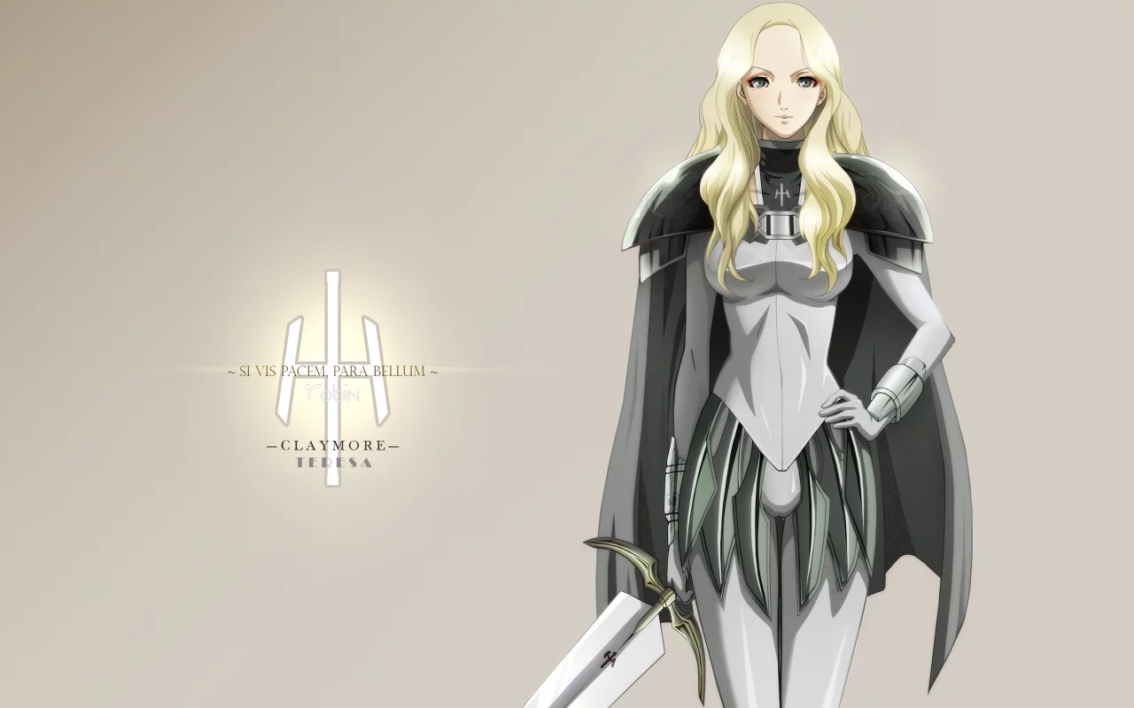 аниме, клеймор, девушка, доспех, claymore, teresa, воин, оружие