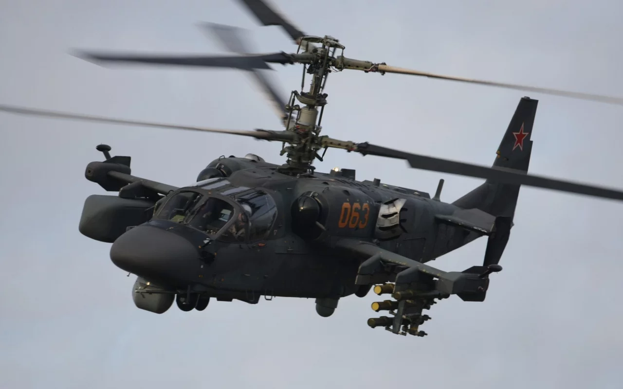 российский, ка-52, полет, ударный, вертолёт, _аллигатор_