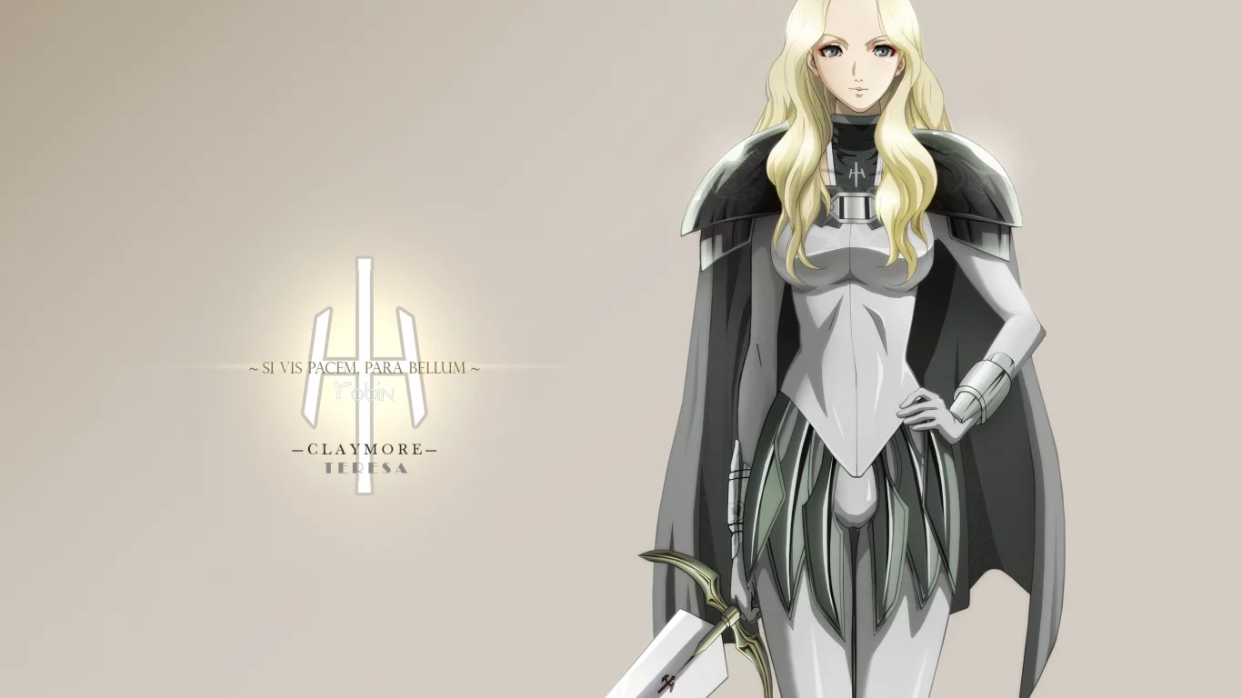 аниме, клеймор, девушка, доспех, claymore, teresa, воин, оружие