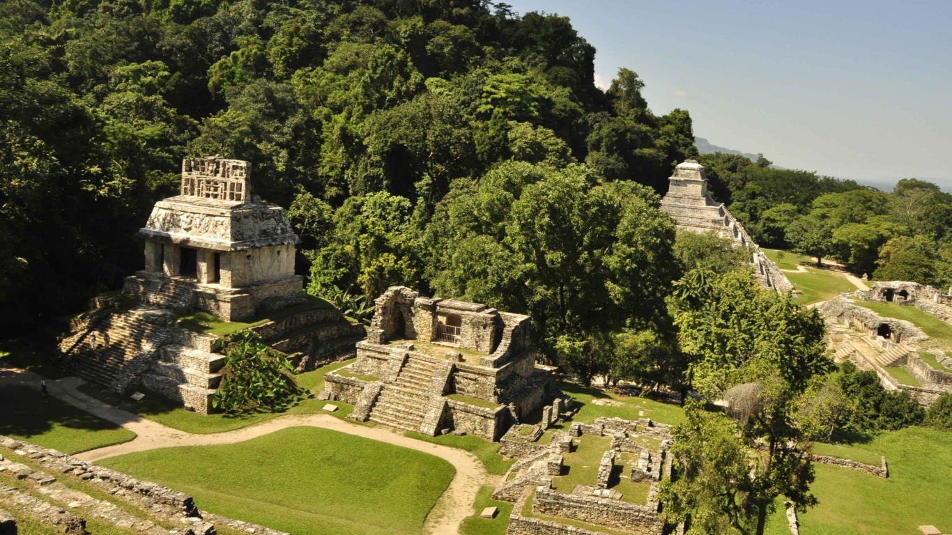 древние цивилизации, мексика, город майя, паленке