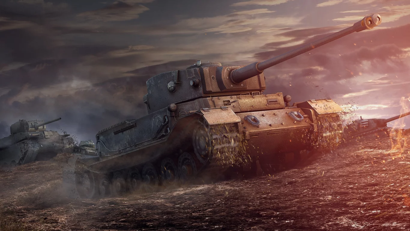 небо, грязь, арт, танк, arl 44, танки, world of tanks, wot