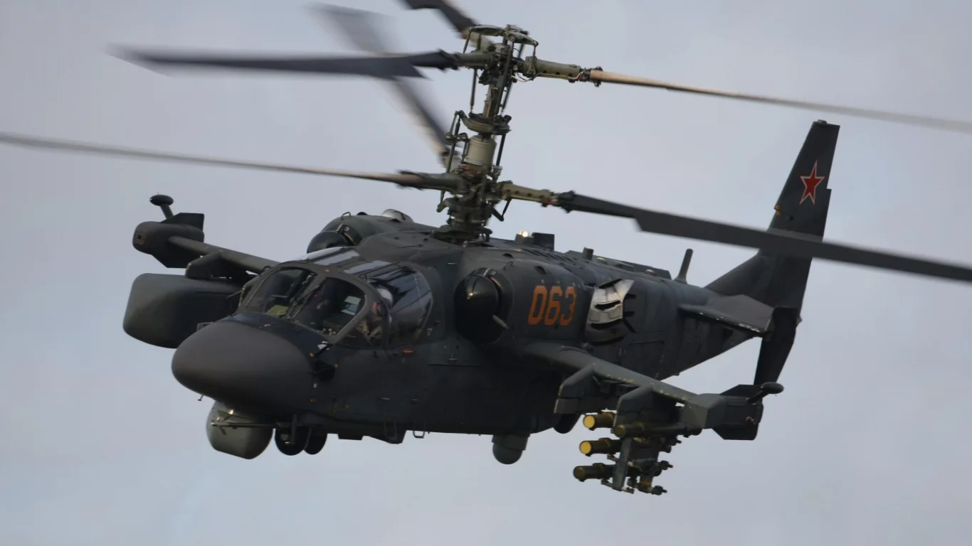 российский, ка-52, полет, ударный, вертолёт, _аллигатор_