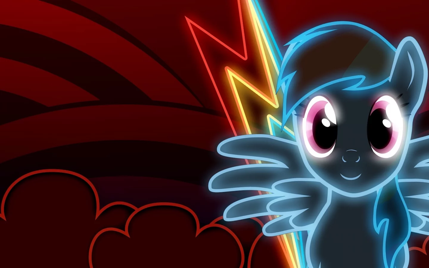 дэш, neon, dash, рэйнбоу, rainbow dash, неон, rainbow, mlp, my little pony