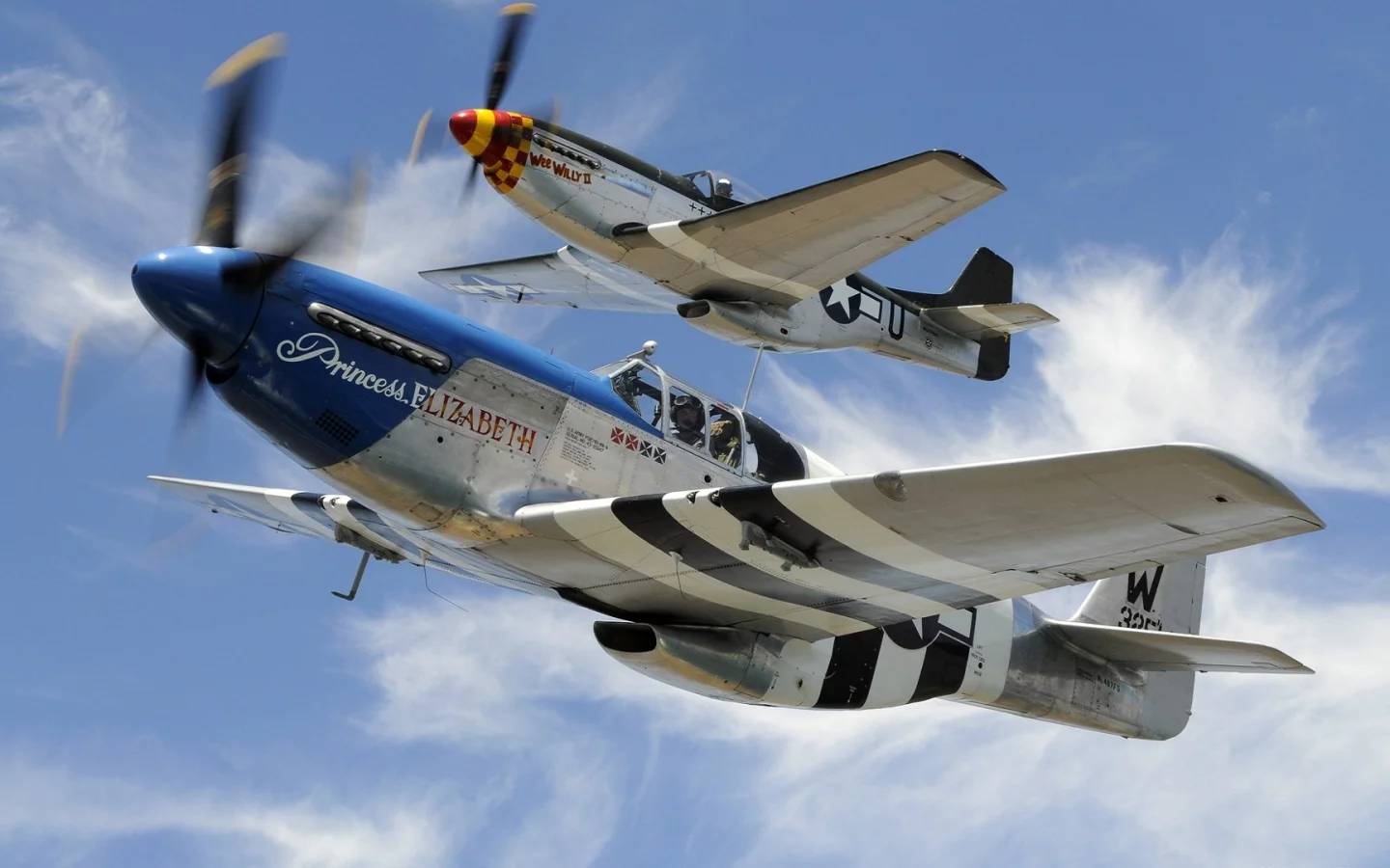 пилот, mustang, небо, истребитель, north american, самолет, p-51