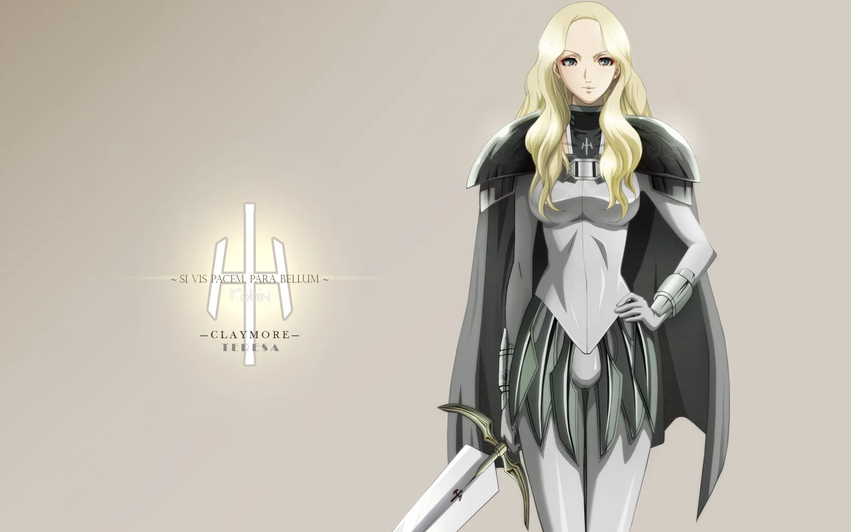 аниме, клеймор, девушка, доспех, claymore, teresa, воин, оружие