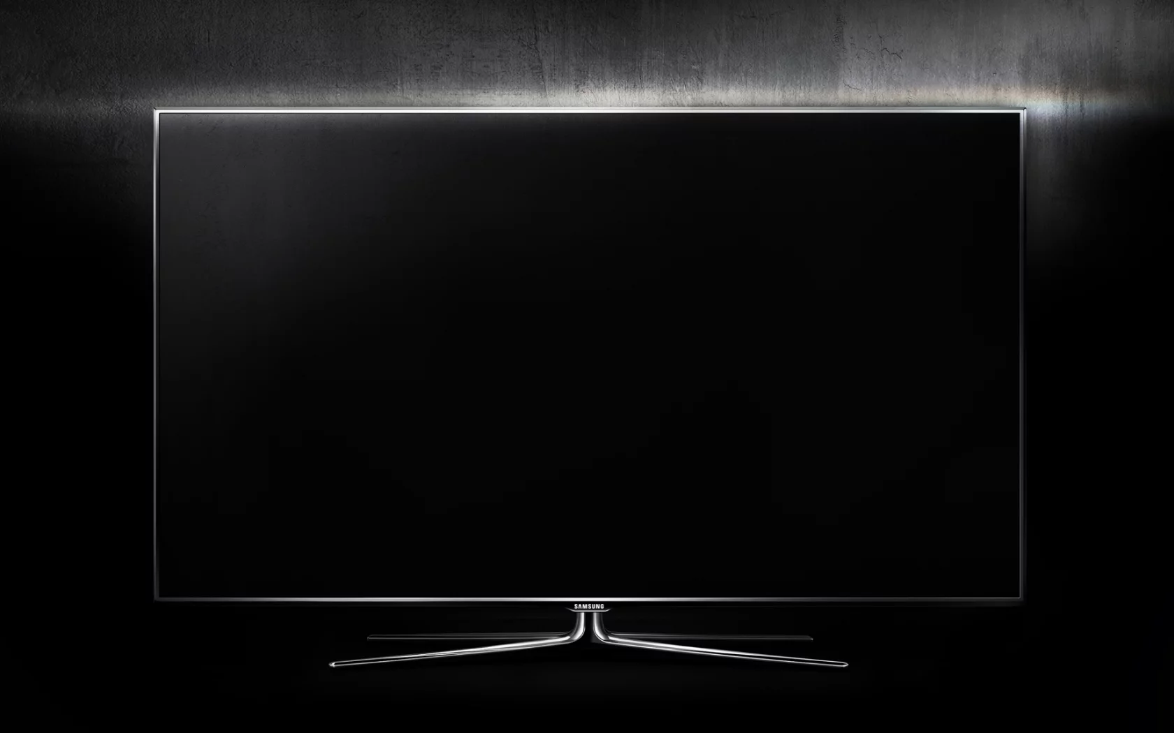 black, монитор, стена, черный, samsung, дисплей, экран