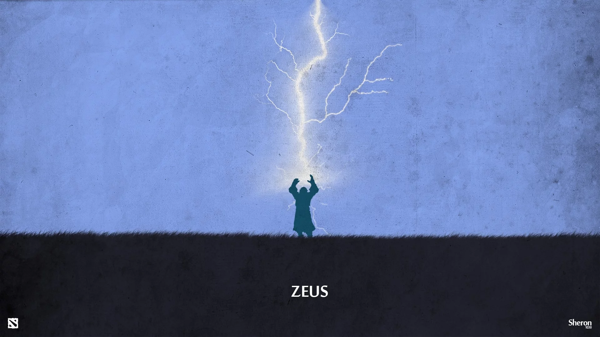 sheron1030, valve, minimalsim, wrath, zeus, dota 2, god, lightning