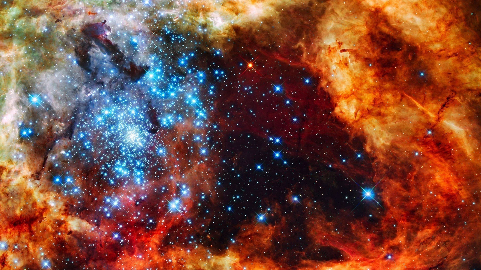 звезды, туманность, nebula, бесконечность
