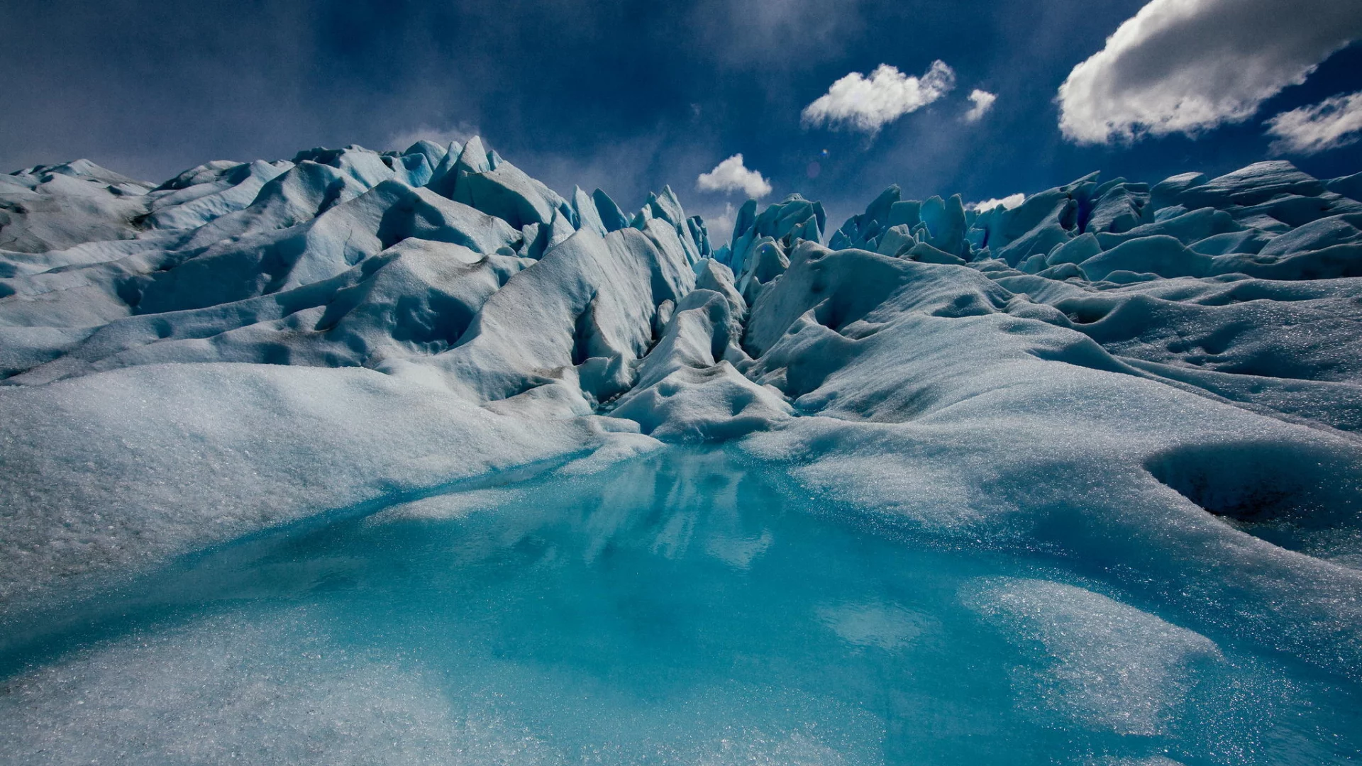 ледник, вода, лет, природа