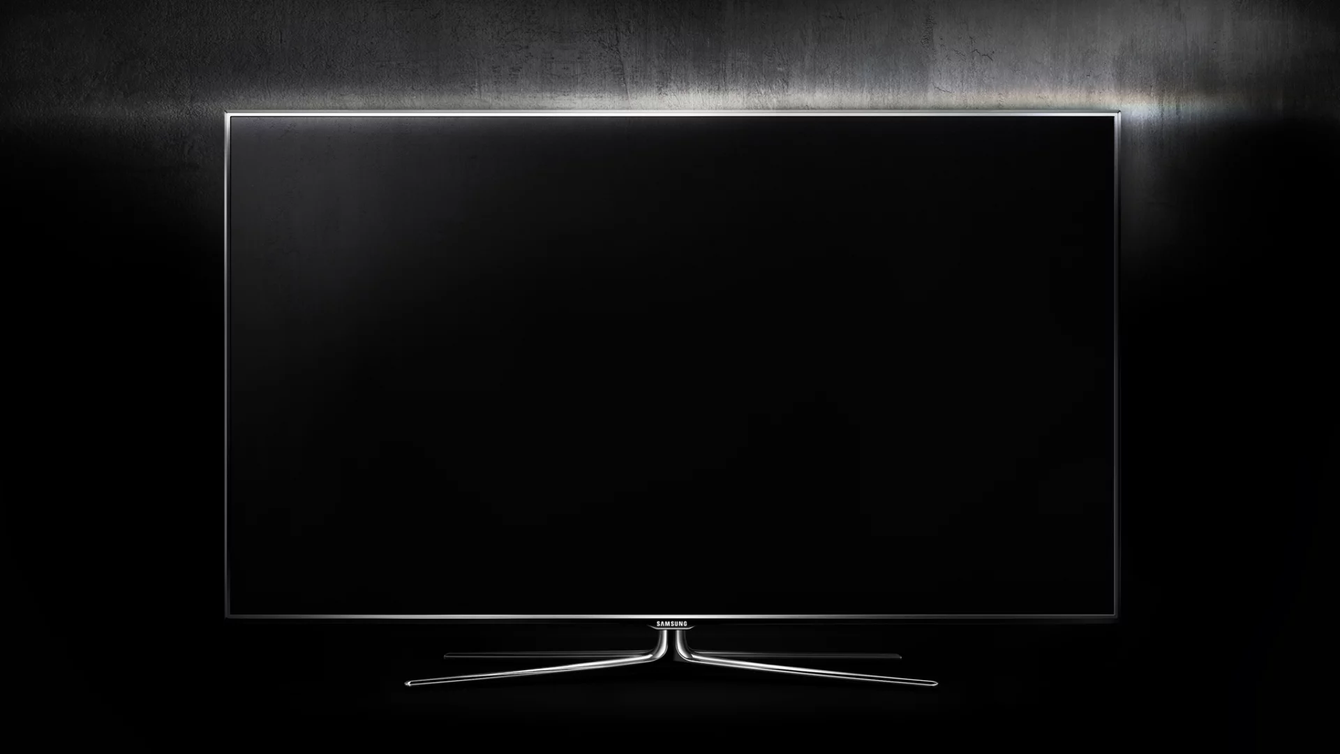 black, монитор, стена, черный, samsung, дисплей, экран