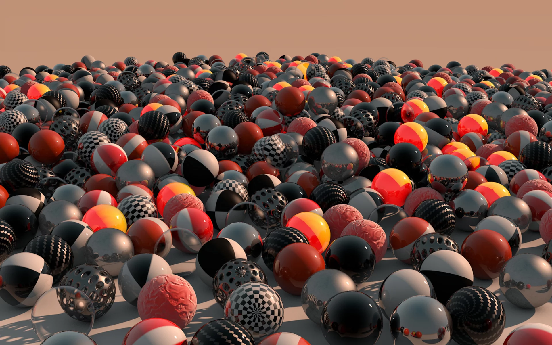 balls, 3d, dawn, colors