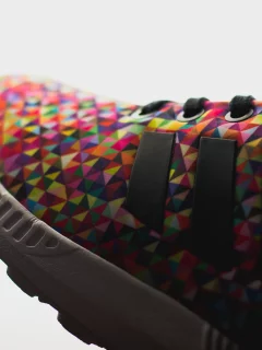 кроссовки, цвета, adidas zx flux, шнурки, multi color